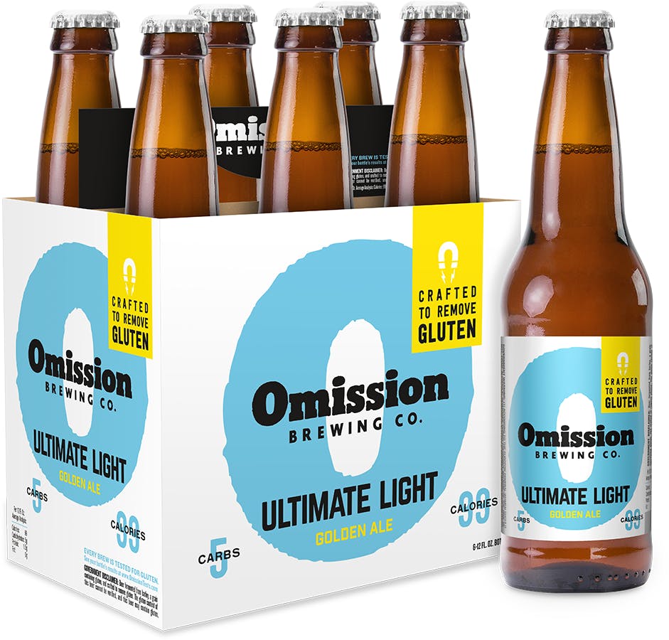 Omission Glutten Free Ultimate Light Golden Ale 6 Pack 12 Oz Bottle Central Avenue Liquors