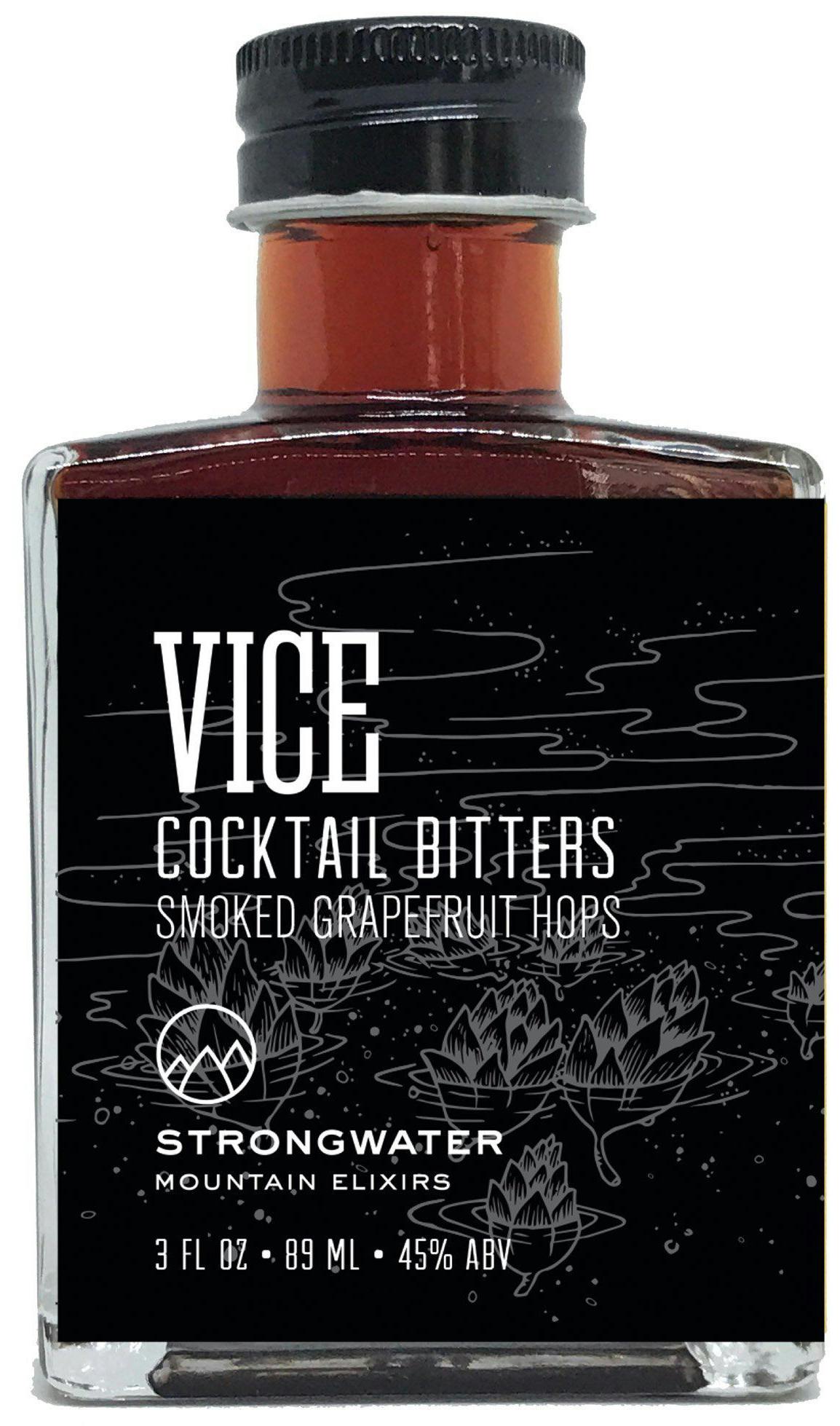 Strongwater VICE Smoked Grapefruit Hops Bitters 3 oz. Argonaut Wine