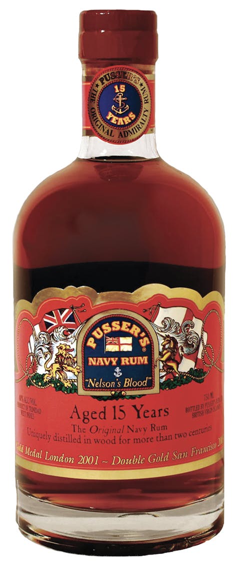 Pusser S British Navy Rum 15 Year Old 750ml Toast Wines By Taste   475903 