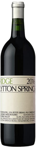 Ridge Vineyards Lytton Springs 2016 750ml - Vicker's Liquors