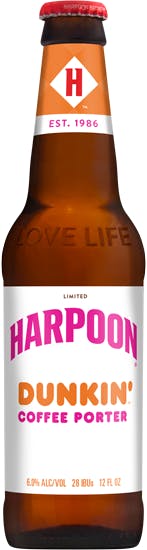 Harpoon Brewery Dunkin Coffee Porter 6 pack 12 oz. - Petite Cellars