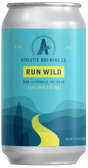 Athletic Brewing Non-Alcoholic Brews Run Wild IPA 6 Pack 355ml Can ...