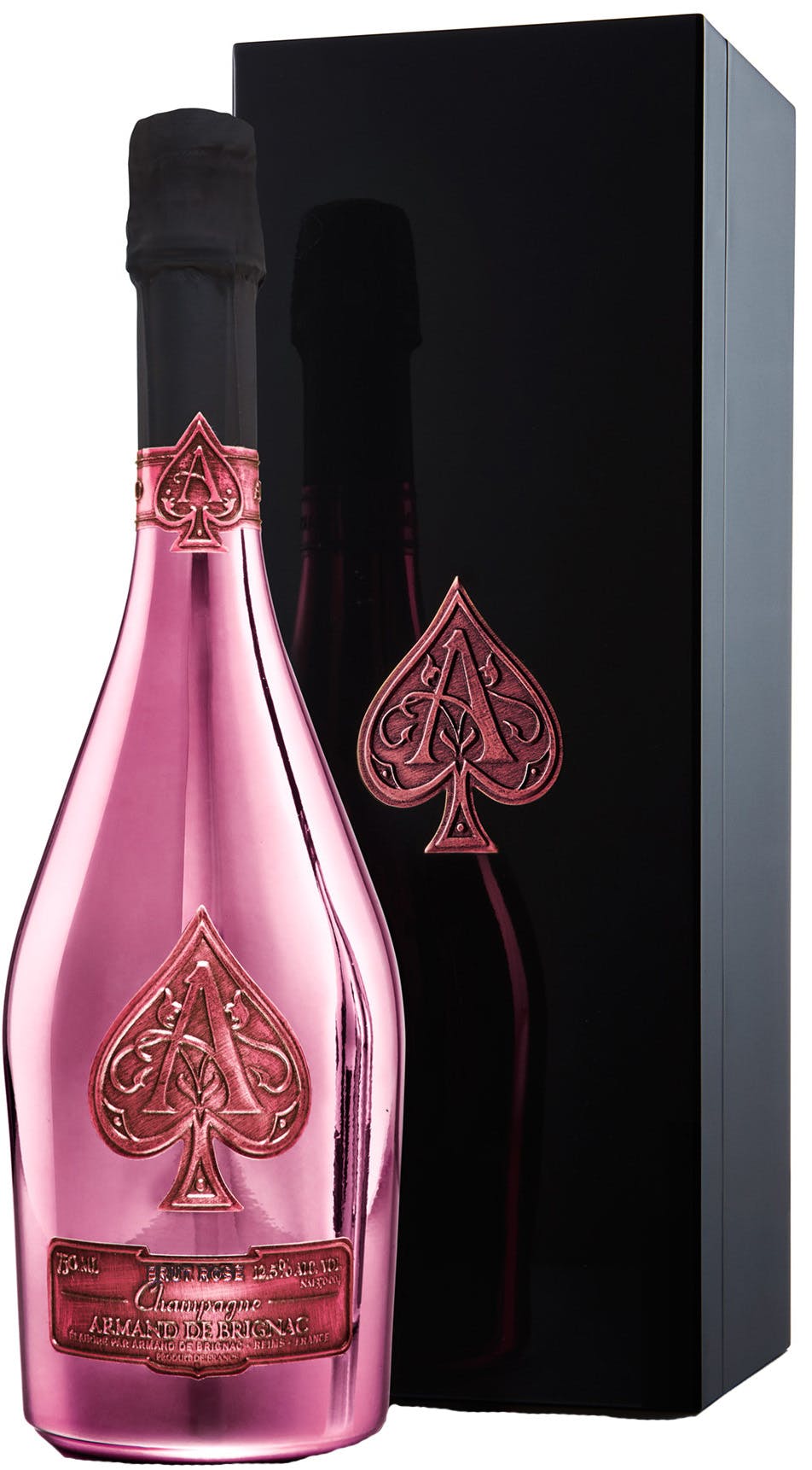 Personalised Armand de Brignac Ace of Spades Rose Engraved Pink