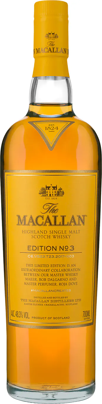 Macallan Edition No. 3 Highland Single Malt Scotch Whisky 750ml 