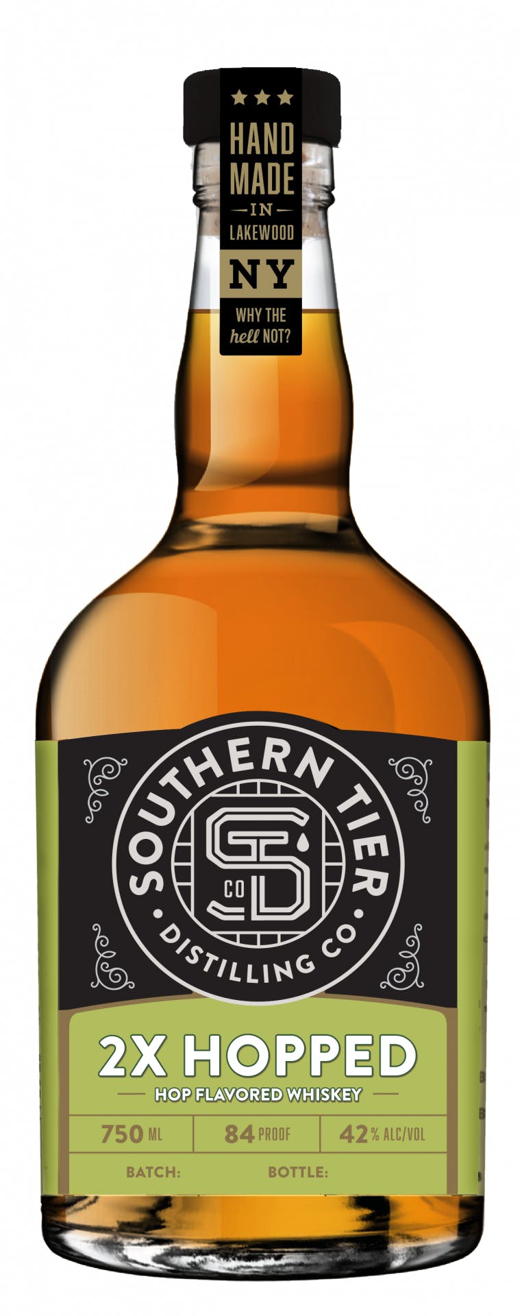 Southern Tier Distilling 2X Hopped Hop Flavored Whiskey 750ml Kelly's