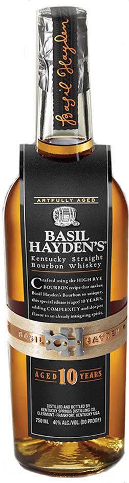 Basil Hayden Kentucky Straight Bourbon Whiskey 10 year old 750ml