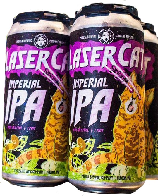 Medusa Brewing Co. Laser Cat Imperial IPA 4 pack 16 oz. Can Chris Gasbarro's Fine Wine and Spirits