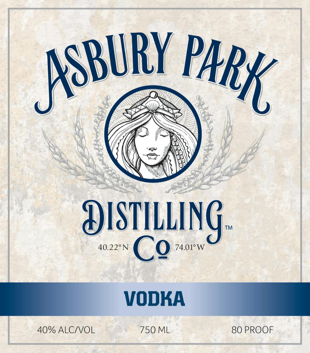 Asbury Park Distilling Vodka 750ml Bottle Shop of Spring Lake
