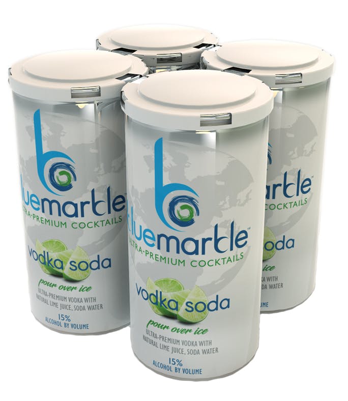 Blue Marble Vodka Soda UltraPremium Cocktails 4 pack Stirling Fine Wines
