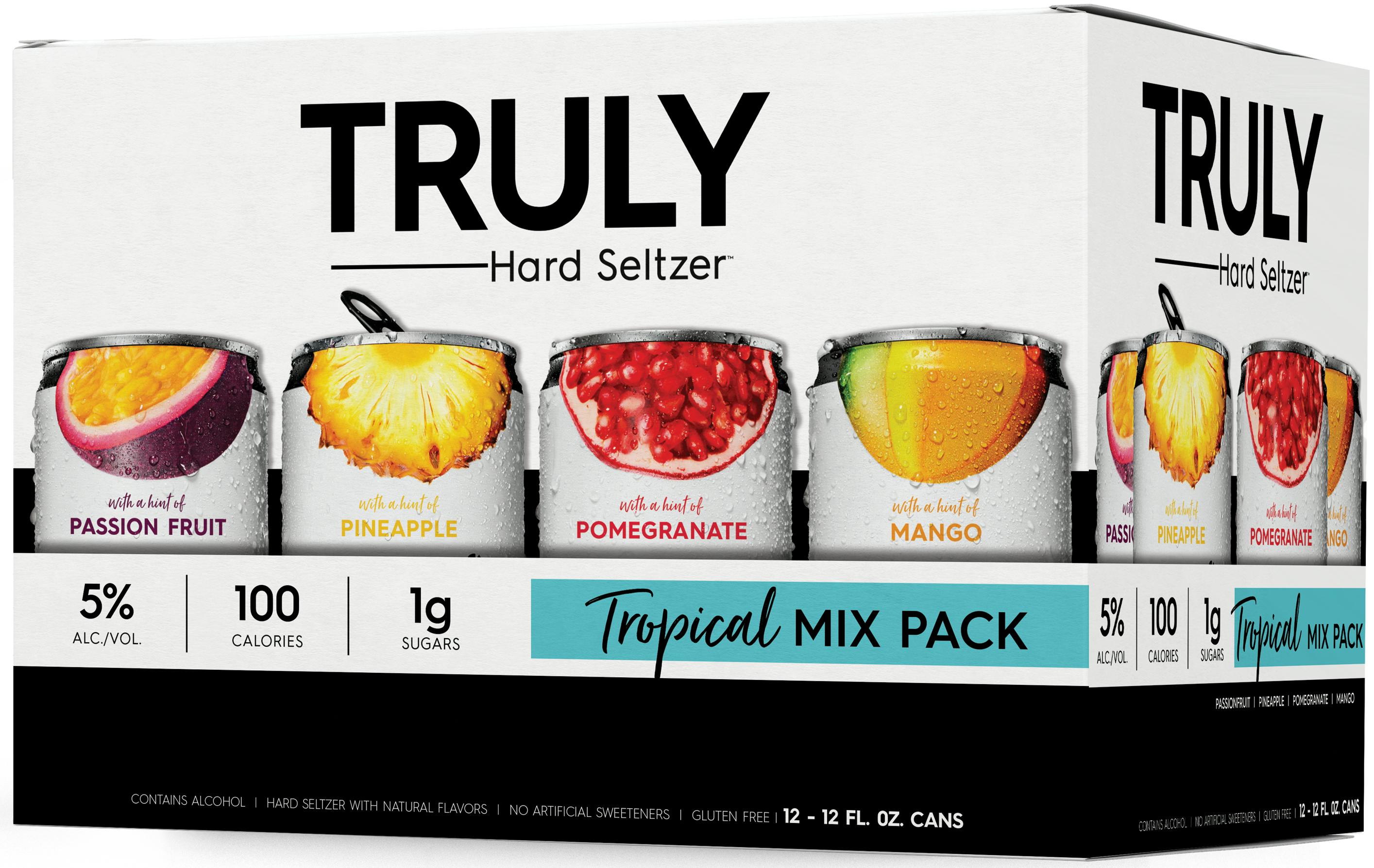 Truly Spiked Sparkling Water Tropical Variety 12 Pack 12 Oz Buster S Liquors Wines