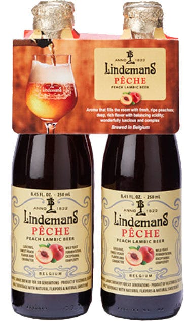 Brouwerij Lindemans Pêche Lambic 4 pack 9 oz. Bottle - Petite Cellars