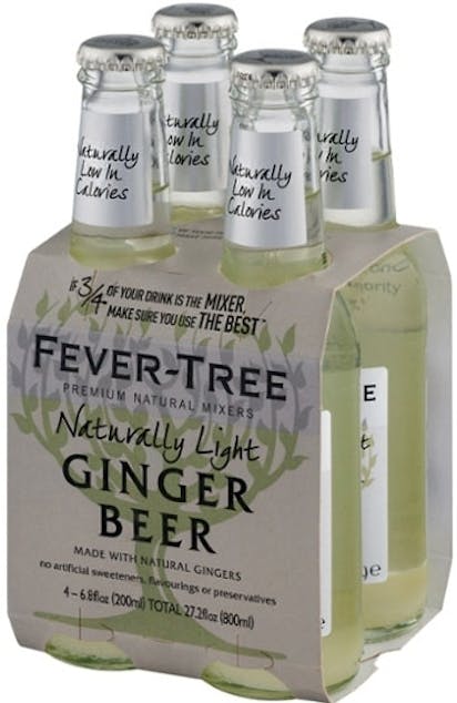 Fever Tree Naturally Light Ginger Beer 4 pack 200ml Bottle - Vine