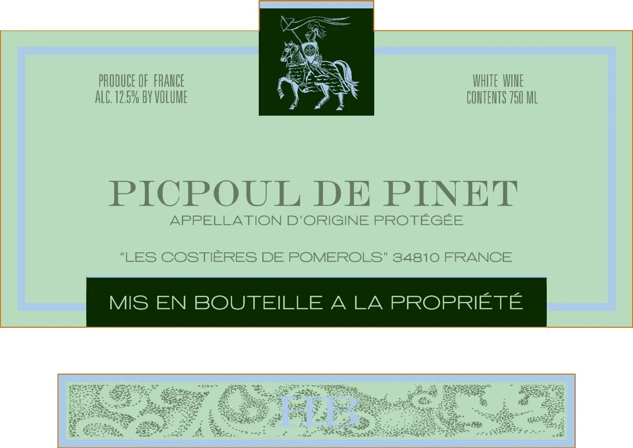 Hugues Beaulieu Picpoul De Pinet 2018