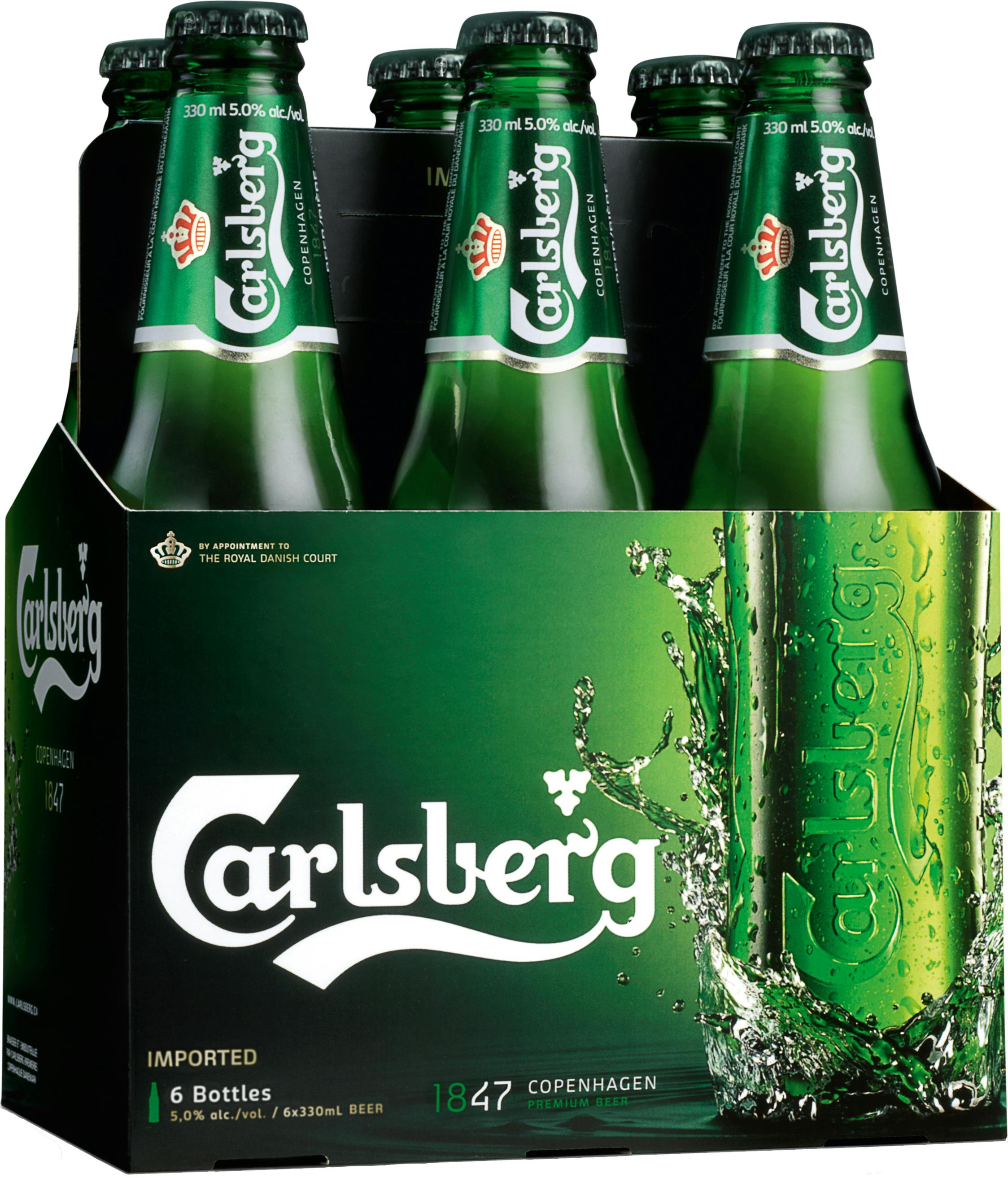 farvel solopgang Nedgang Carlsberg Beer 6 pack 12 oz. Bottle - Argonaut Wine & Liquor