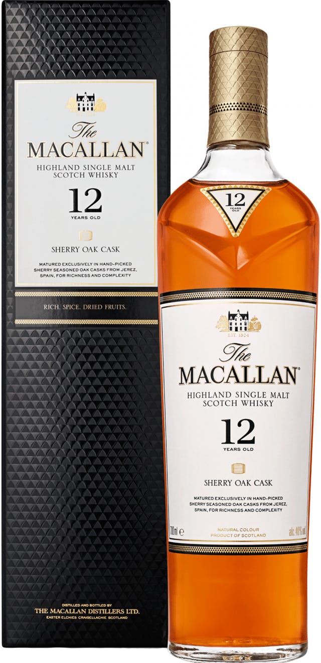 Macallan Oak Single Malt Scotch Whisky 12 year old 750ml - Morton Williams
