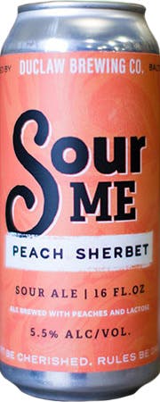 DuClaw Brewing Company Sour Me Peach Sherbet 4 pack 16 oz. - Petite Cellars