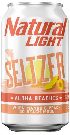 Natural Light Seltzer Koozie Fits 12 oz Aluminum Can Coozie Aloha Beaches