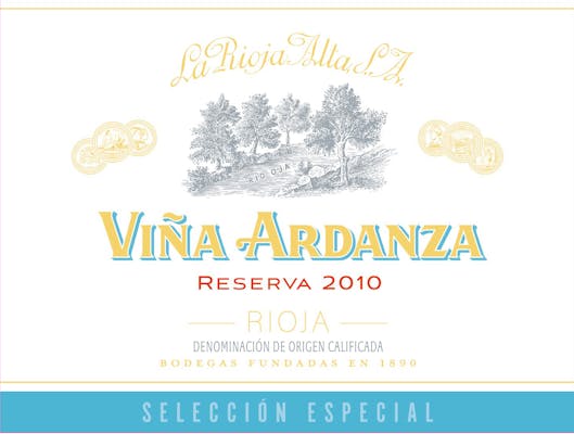 La Rioja Alta Viña Ardanza Selección Especial Reserva 2010