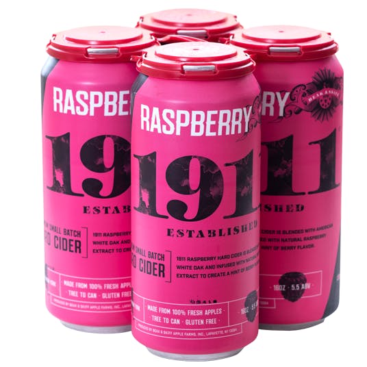 1911 Spirits Raspberry Hard Cider 4 pack Can - Stirling Fine Wines