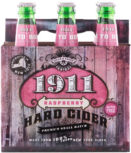 1911 Spirits Raspberry Hard Cider 4 pack 12 oz. - Petite Cellars