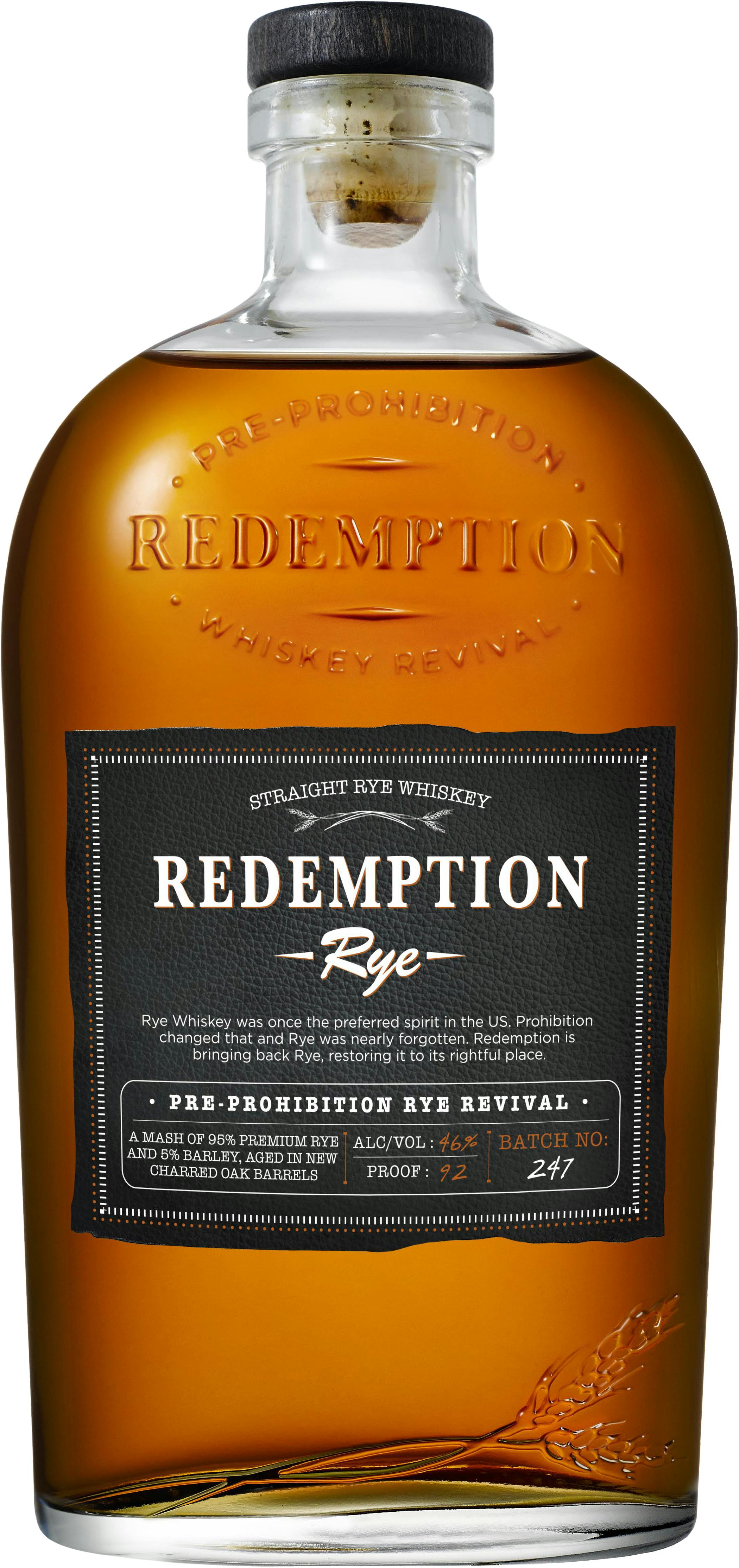 Redemption Rye Whiskey 750ml - Rye Brook Wine Spirit Shop