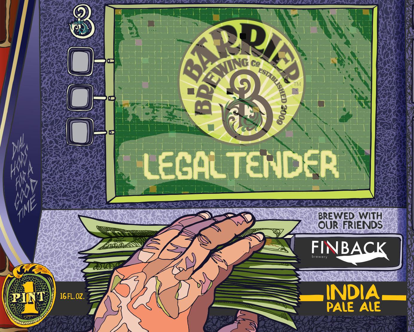 Barrier Brewing Legal Tender 4 pack Bottle Stirling Fine Wines