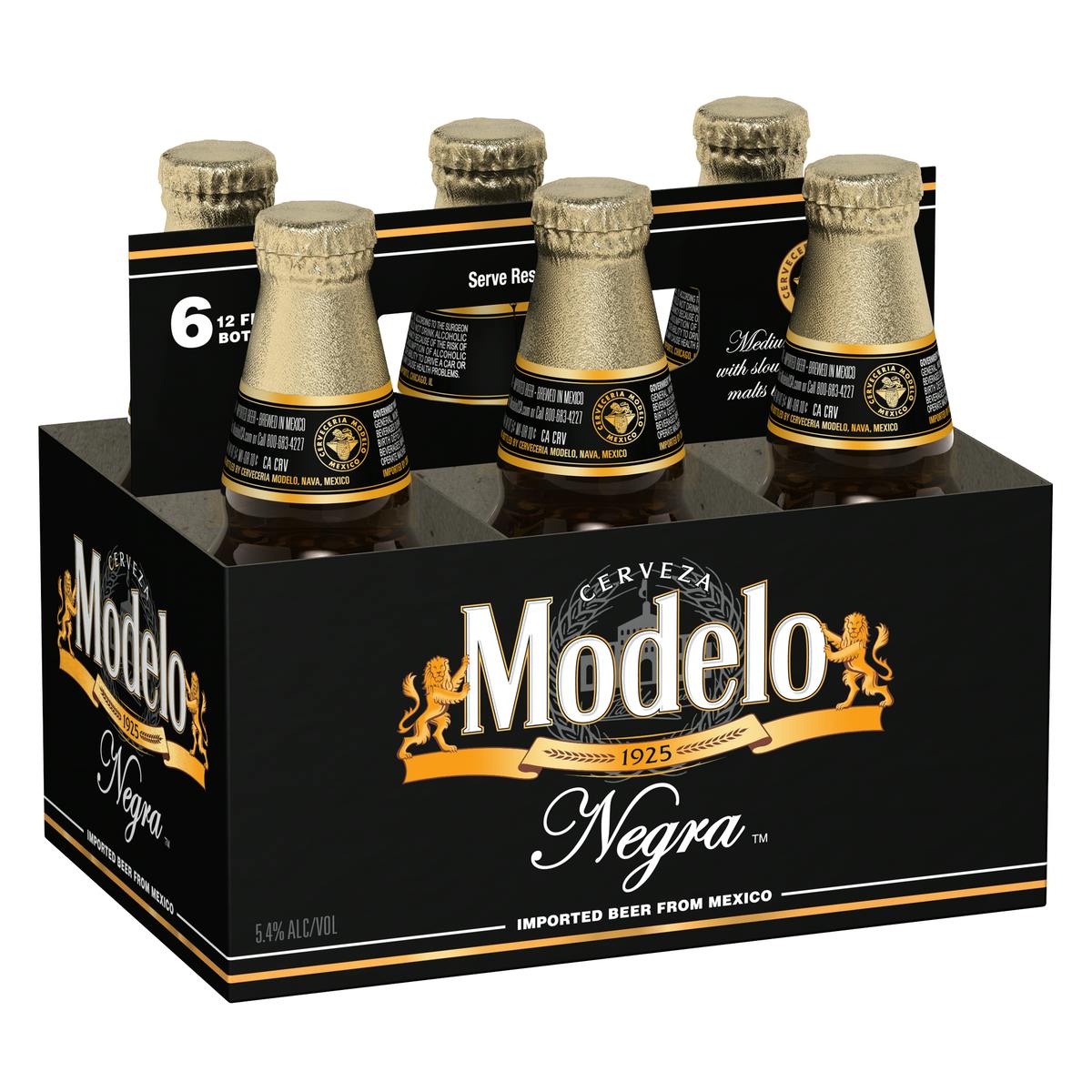 Negra Modelo Dark Beer 6 pack 12 oz. Bottle - Argonaut Wine & Liquor