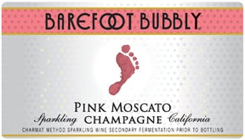 Barefoot Bubbly Pink Moscato 4 pack 187ml - Buster's Liquors & Wines