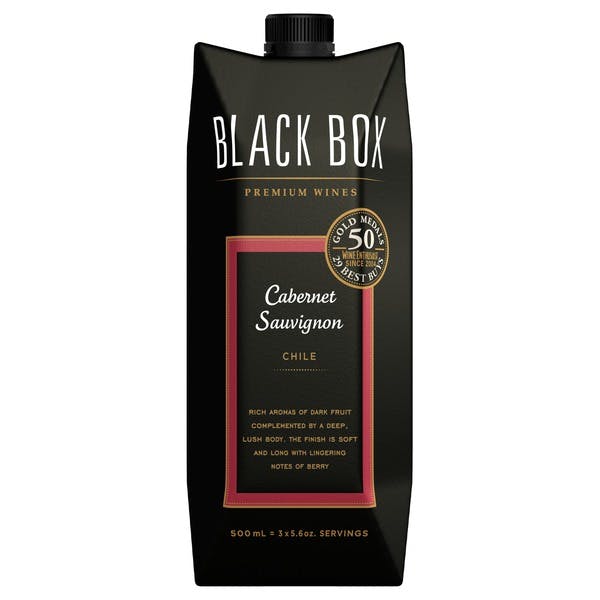 Black Box Cabernet Sauvignon 2018 500ml Box Argonaut Wine Liquor