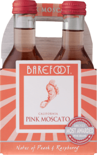 Wholesale barefoot pink moscato mini bottles