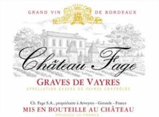 Château Fage Graves de Vayres