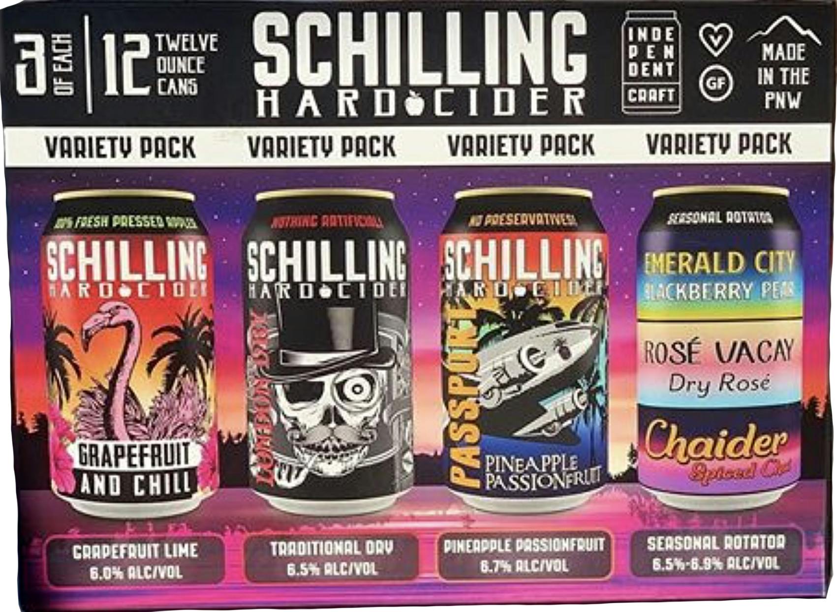 Schilling Hard Cider Hard Cider Variety Pack 12 pack 12 oz. Can