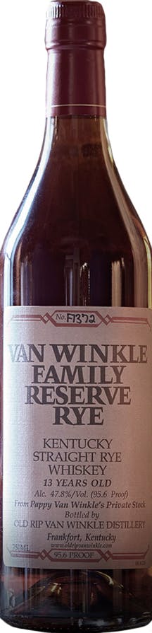 Old Rip Van Winkle Distillery Van Winkle Family Reserve Rye