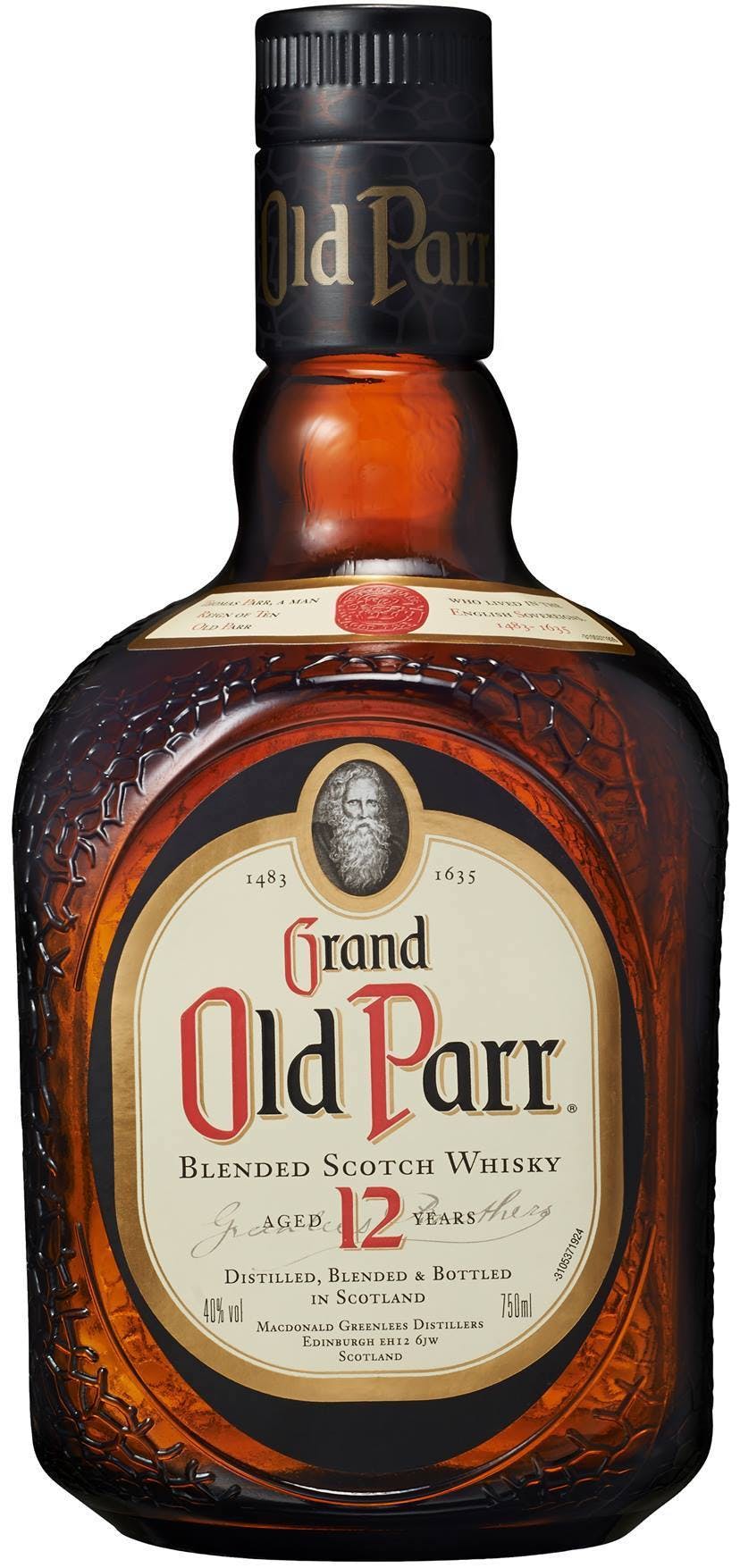 Grand Old Parr Blended Scotch Whisky 12 year old 750ml - Buster's Liquors &  Wines