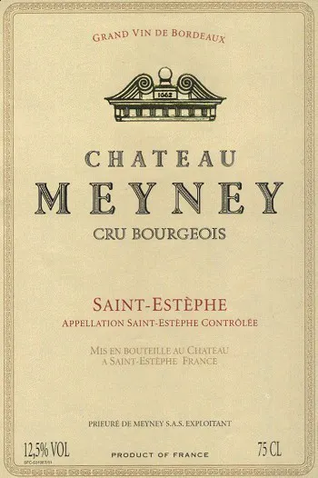 Château Meyney St. Estephe 2000 750ml - Liquors Inc.