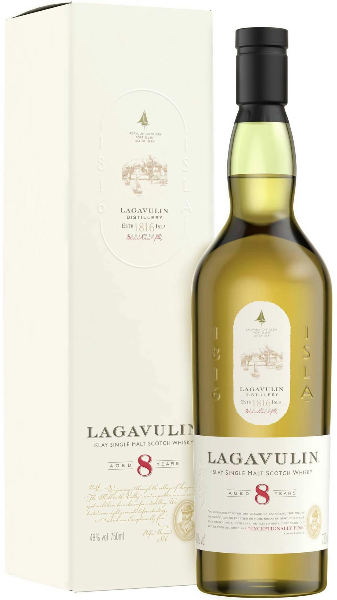Lagavulin Single Malt Scotch Whisky year old 750ml Petite Cellars