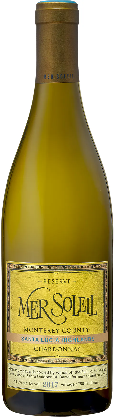 Mer Soleil Santa Lucia Highlands Reserve Chardonnay 2017 750ml