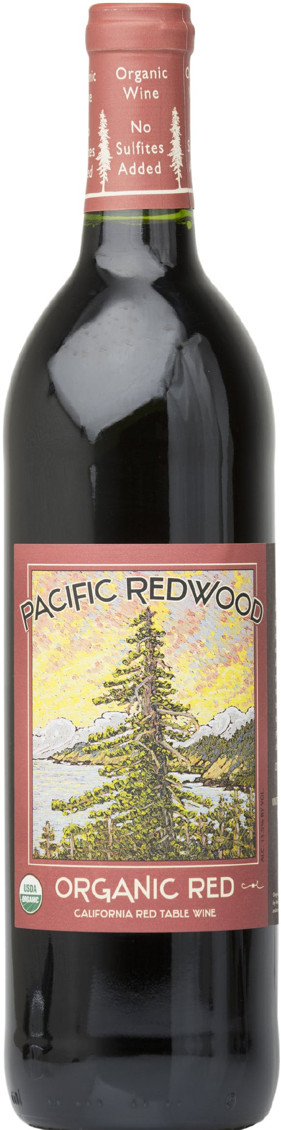 pacific redwood organic red table wine