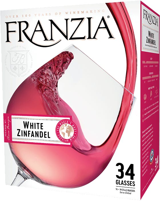 Franzia white zinfandel shop boxed wine price