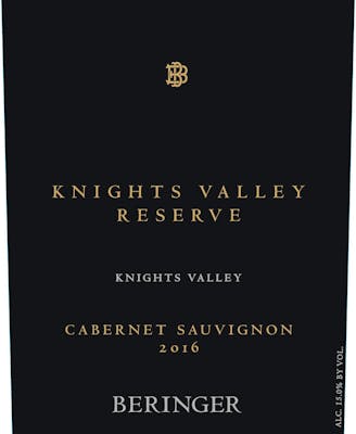 Beringer Knights Valley Reserve Cabernet Sauvignon 2016