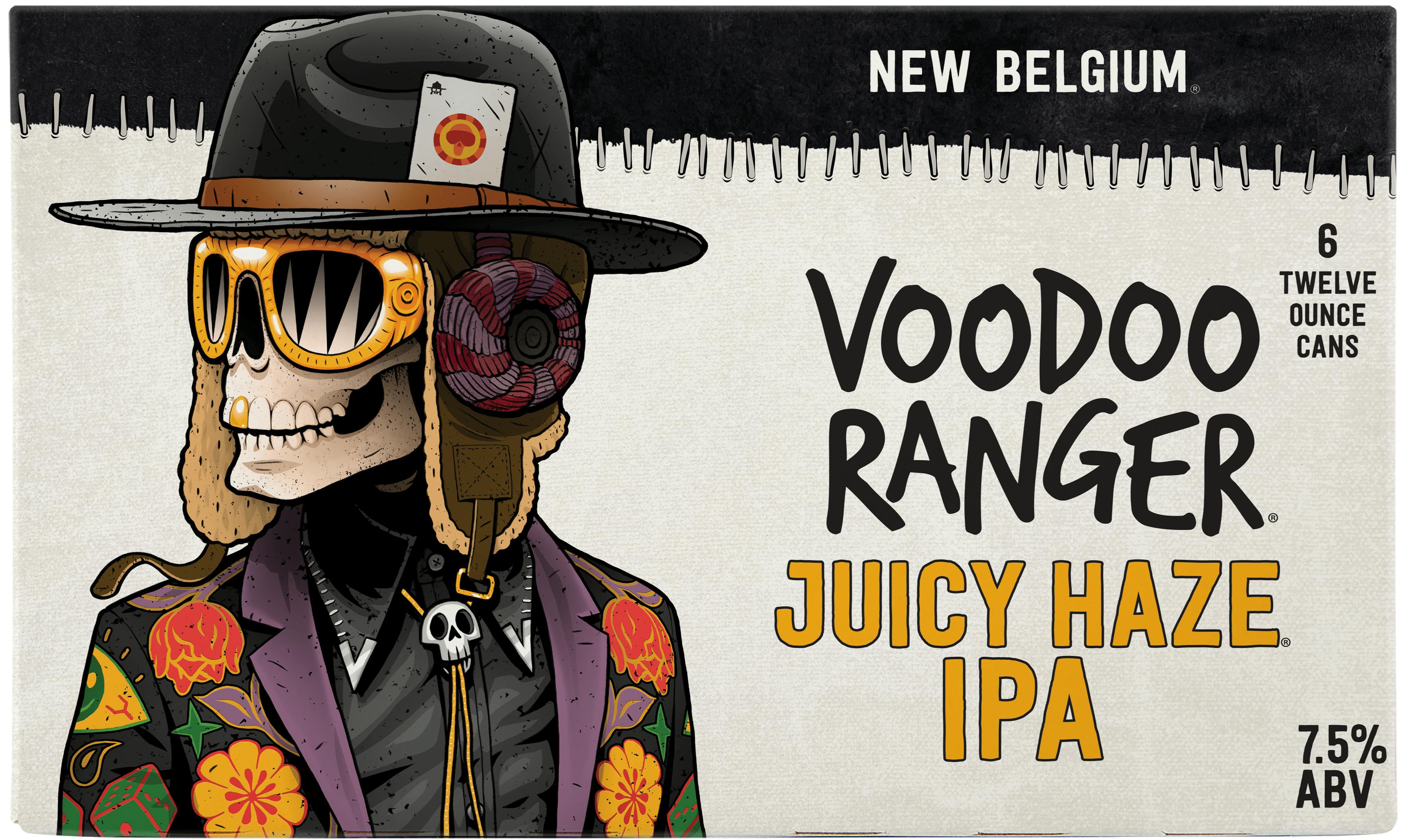 New Belgium Voodoo Ranger Juicy Haze Ipa 6 Pack 12 Oz Can Central Avenue Liquors