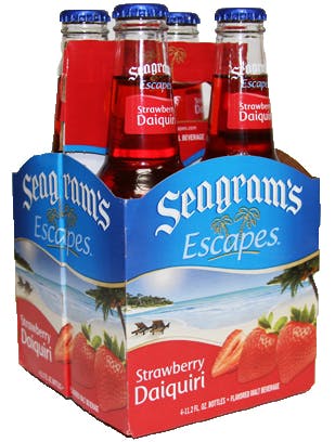 Seagram S Coolers Escapes Strawberry Daiquiri 4 Pack 12 Oz Outback Liquors