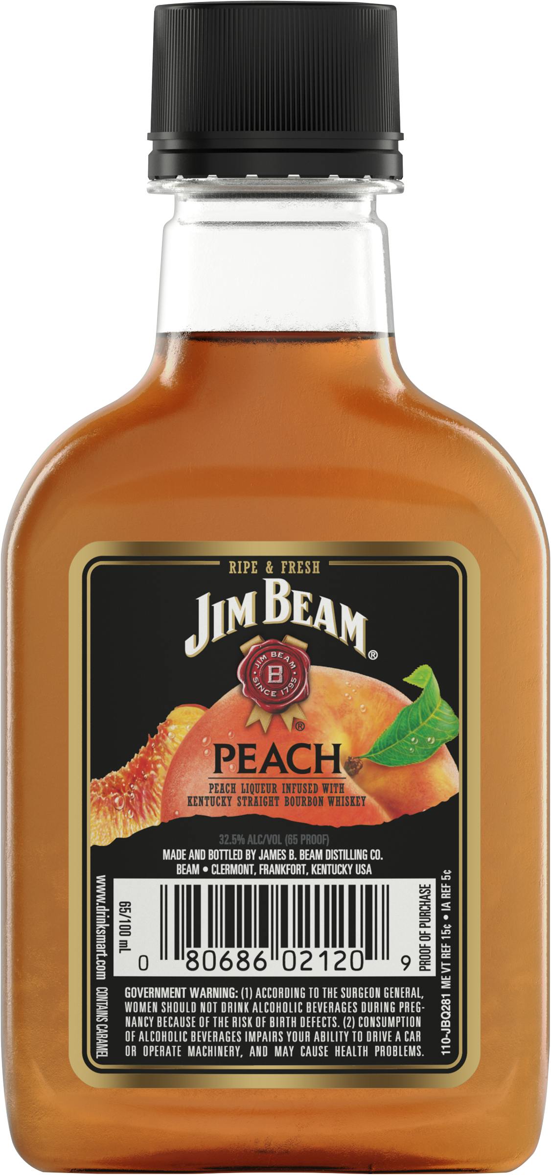 Jim Beam 100ml - Wine Peach Liquor Argonaut 