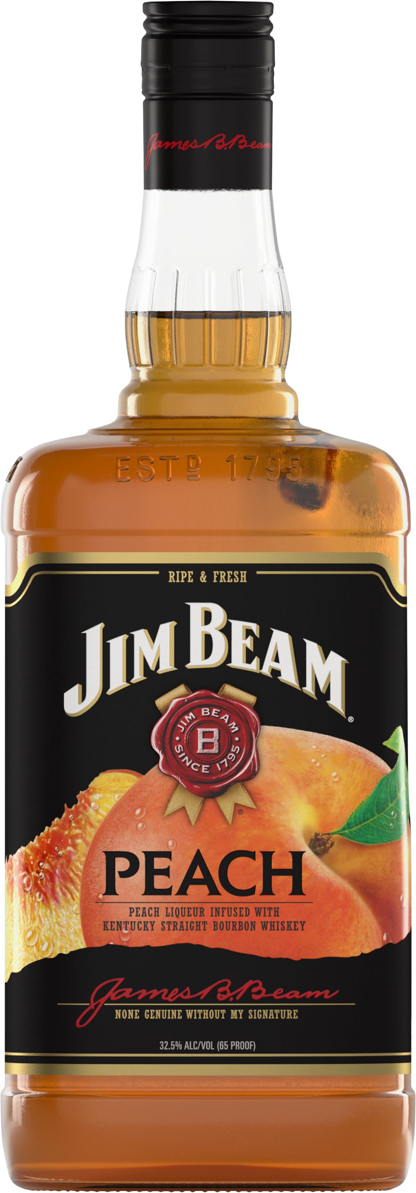 & - 1.75L Beam Liquor Wine Argonaut Jim Peach