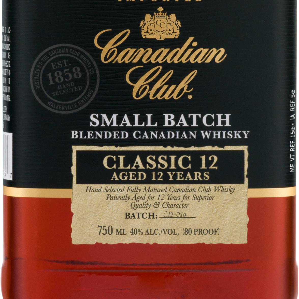 Canadian Club Classic Canadian Whisky 12 year old 1.75L - Buster's Liquors  & Wines
