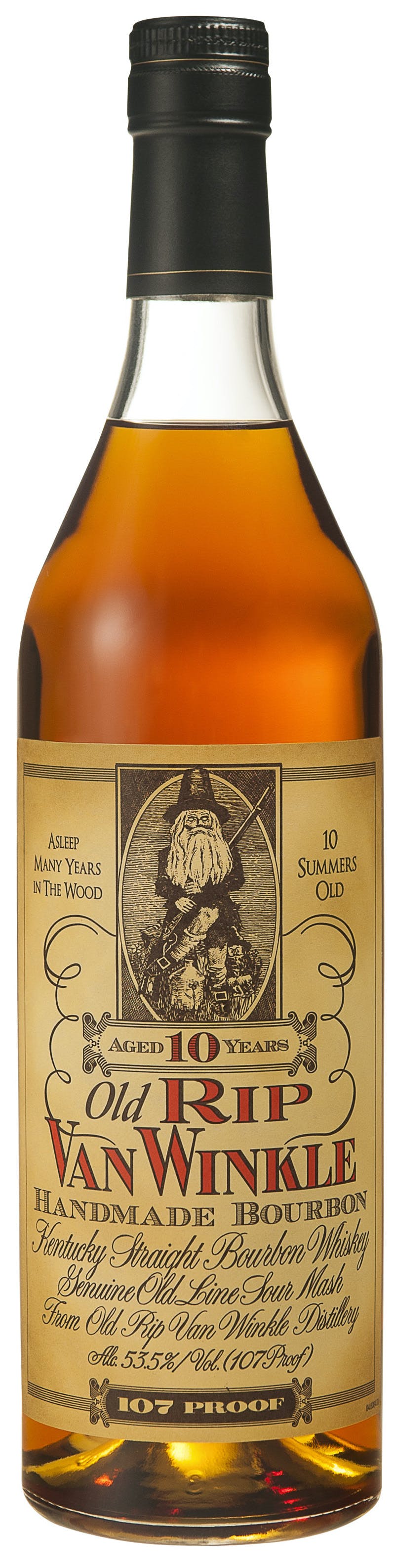 Old Rip Van Winkle Distillery Handmade Bourbon 10 Year Old 750ml ...