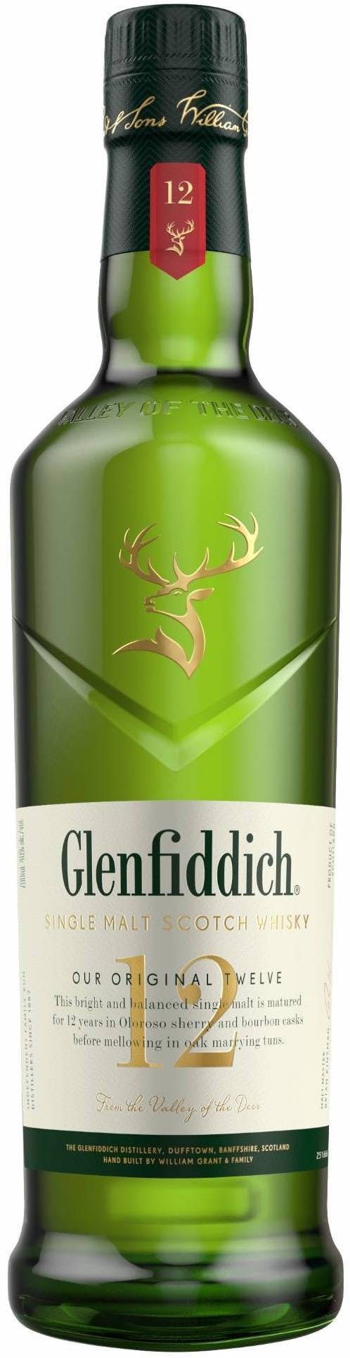 Glenfiddich Single Malt Scotch Whisky 12 year old