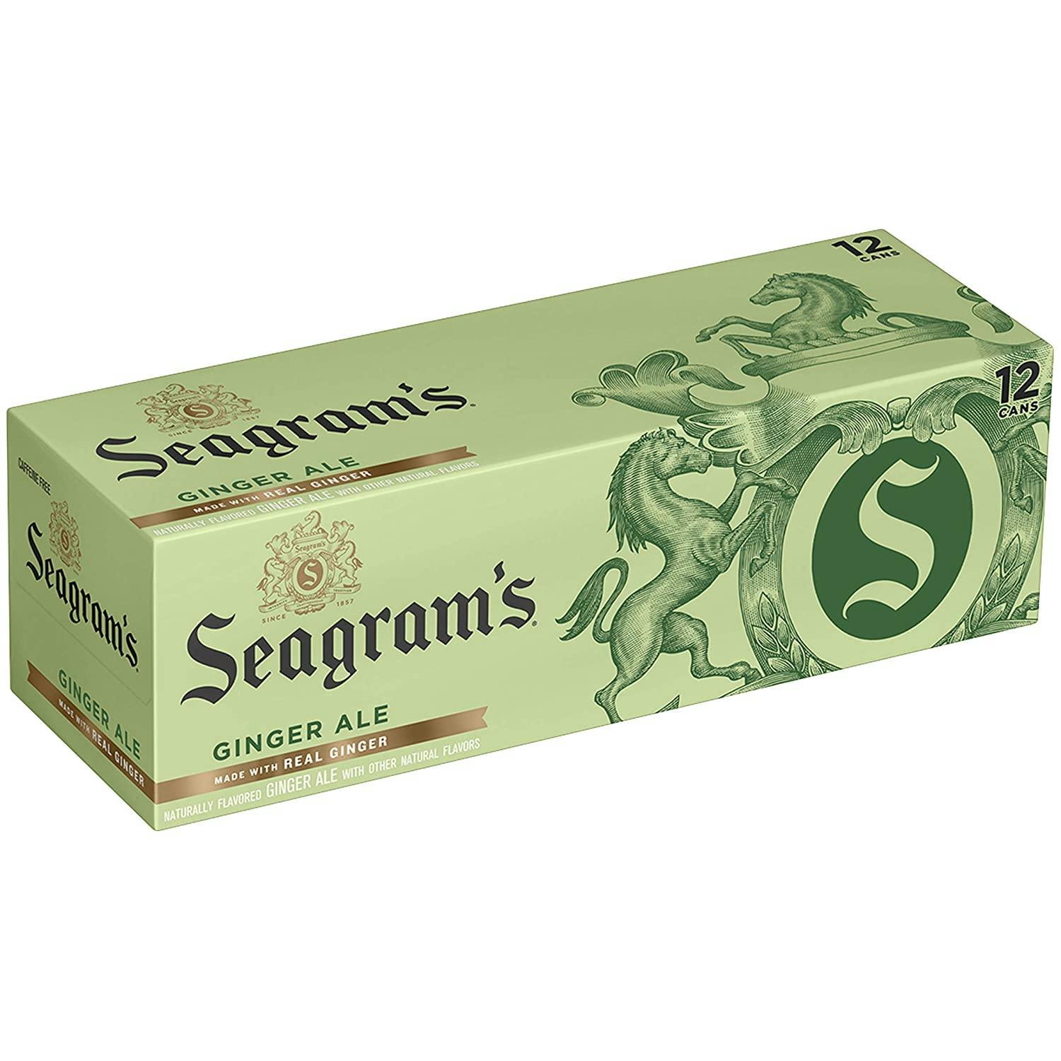 CocaCola SEAGRAMS GINGER ALE 12 pack 12 oz. Can Garden State