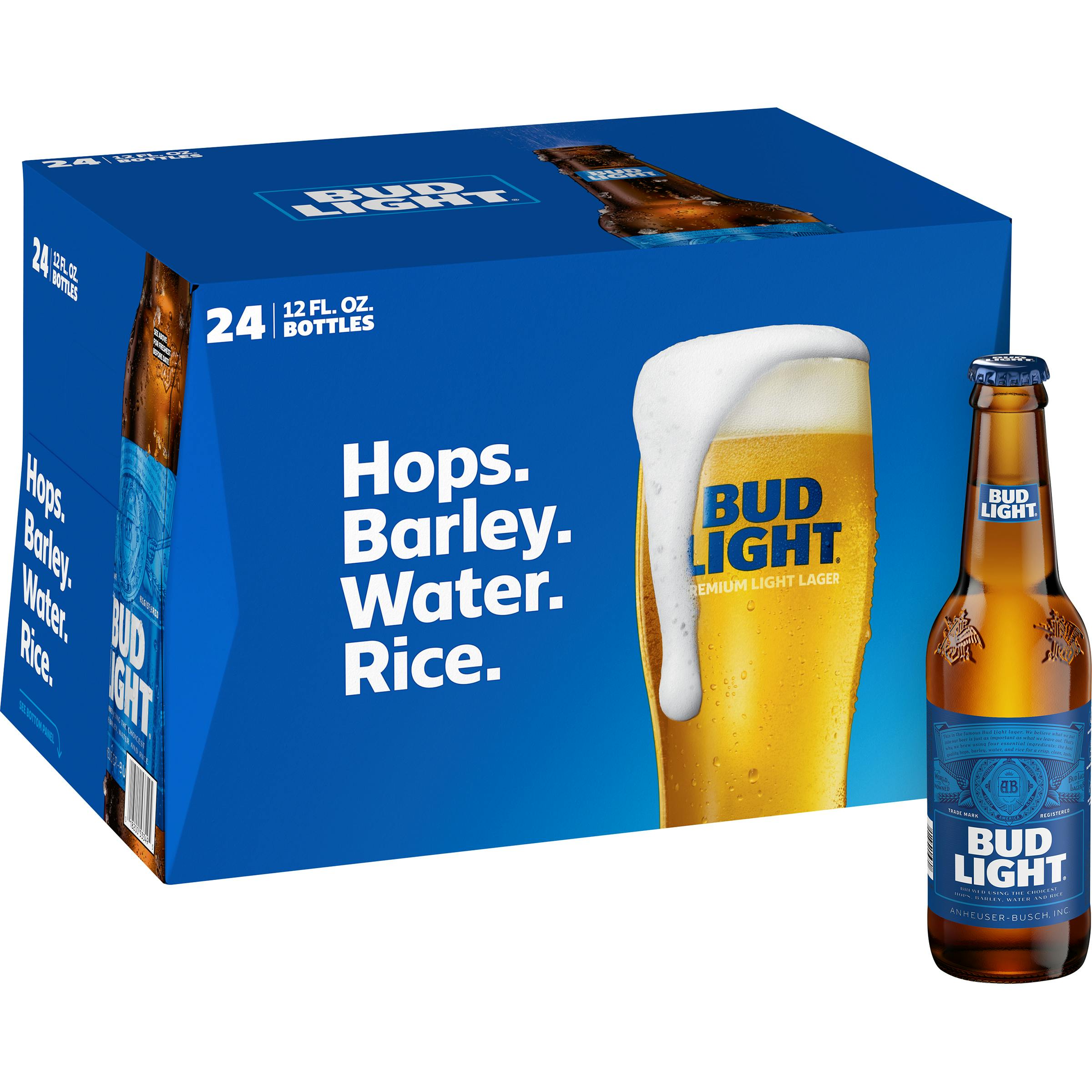 Bud Light Beer - 24 pack, 12 fl oz bottles