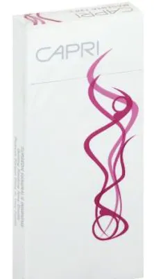 Capri Cigarettes Magenta 100's Box